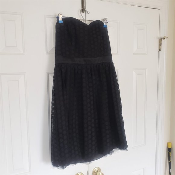 White House Black Market - Polka dot tulle strapless dress - Size 12 - Picture 6 of 16